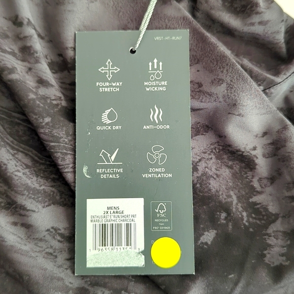 VRST Men's 2X Running Camo Gray & black shorts w/pockets and lined - Picture 7 of 7